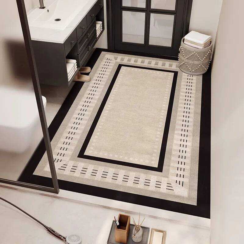 C C VIKAMA Bohemian Ethnic Style Bath Mat Diato Water Absorption Anti-Slip Wash Basin Mat Bathroom