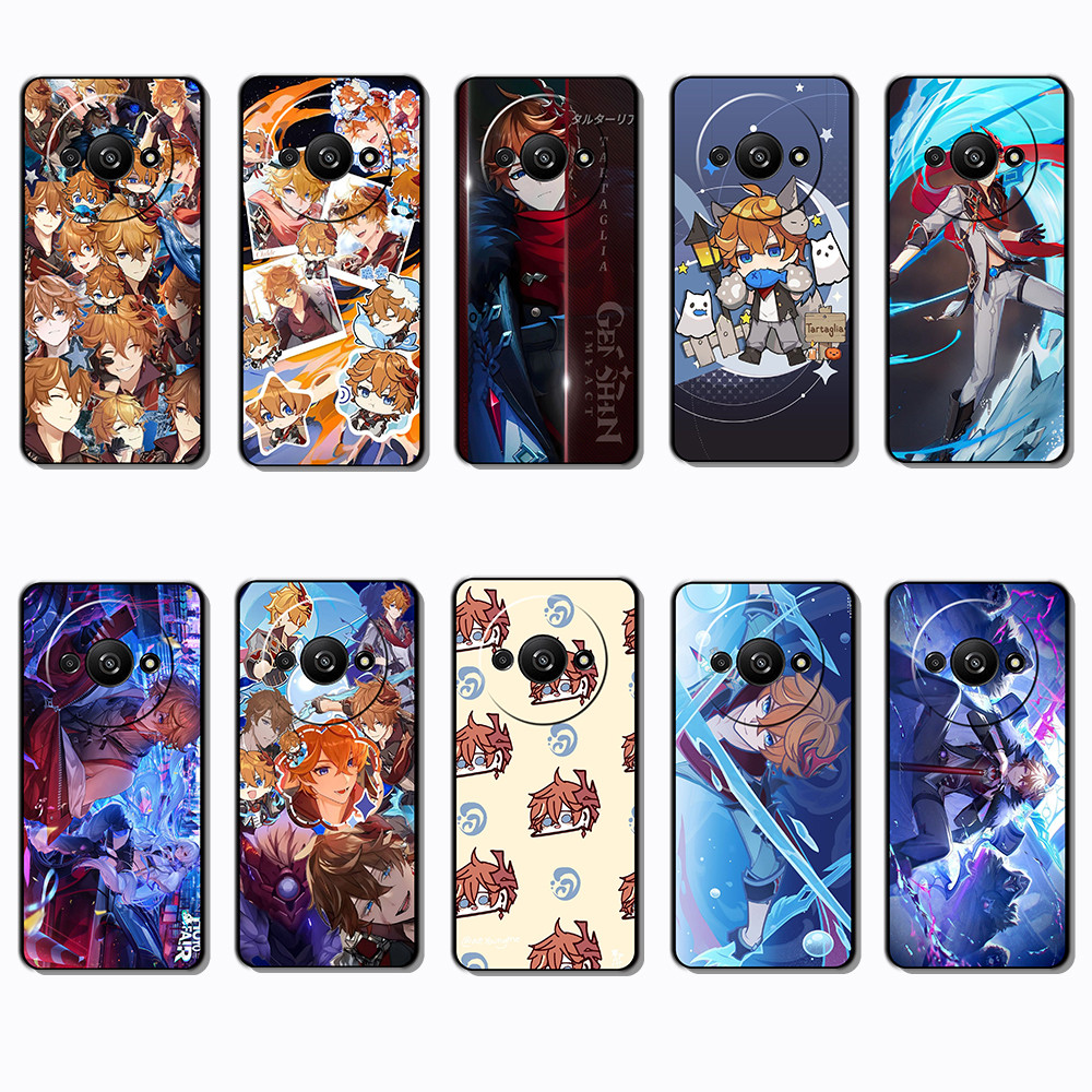 Xiaomi Redmi A1 A2 A3 A3X 11A 12 K50 Pro K50 Gaming Tartaglia Classic Black Edge TPU Soft Case | Ful