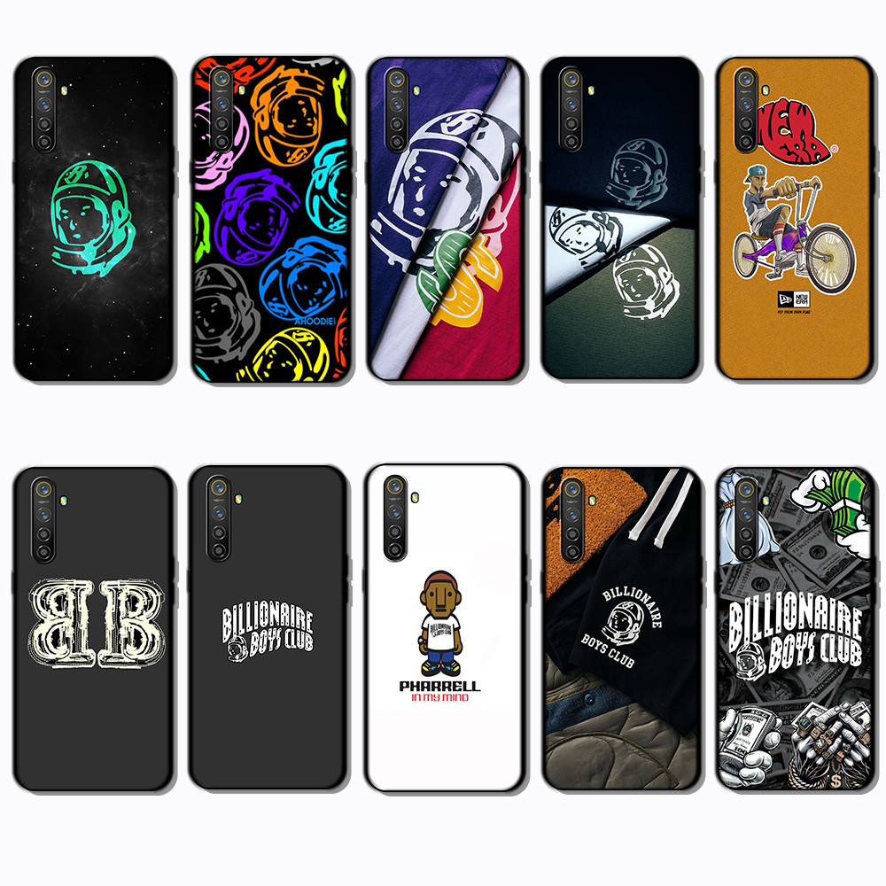 Realme 3 5 6 Pro 5i 5s 6i 7i Billionaire Boys Club เคสโทรศัพท์ TPU ขอบสีดํา | แสดงความสวยของโทรศัพท์