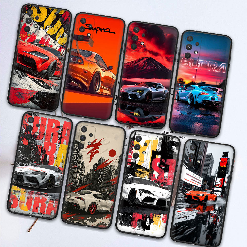 เคสโทรศัพท์สีดําแบบนุ่ม Xiaomi Mi 8 Lite 9 9T Pro A3 CC9E 10T Pro 11 Lite 11i F1 4U6H Toyota Supra ร
