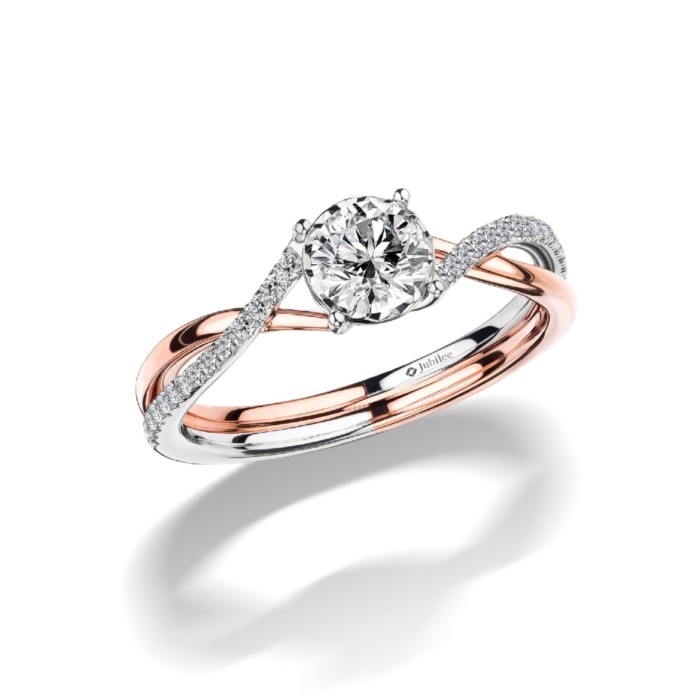 Jubilee Diamond แหวนเพชร Solitaire Timeless Charm Ring เพชรแท้