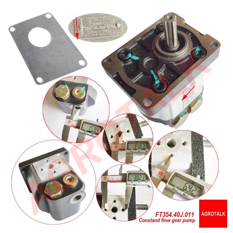FT354.40J.011 /  RC550.40C.023 ，Constant flow pump for Foton Lovol FT354 - FT404 tractor / RC554 se