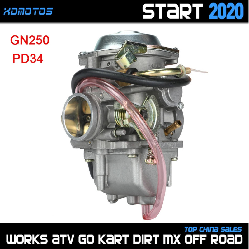 PD34 34mm Carburetor For Suzuki GN250 Motorcycle GN 250 250QY 250E-A 250GS Carburetor GN250 GN300 E