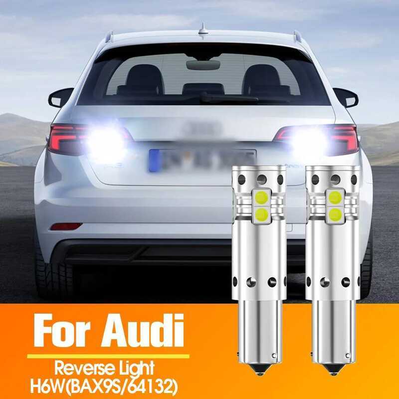 C 2Pcs LED Reverse Light Blub Backup Lamp Caus No Error H6w BAXS 64132 For Audi A3 8V 2013 2014 201