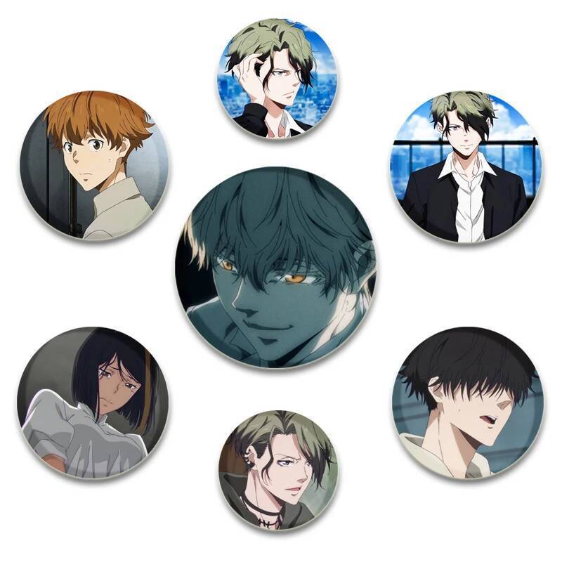 อะนิเมะ Kamonohashi Ron ไม่มี Kindan Suiri 2nd Season Badge Creative Tinplate ปุ่ม Pins เข็มกลัดสําห