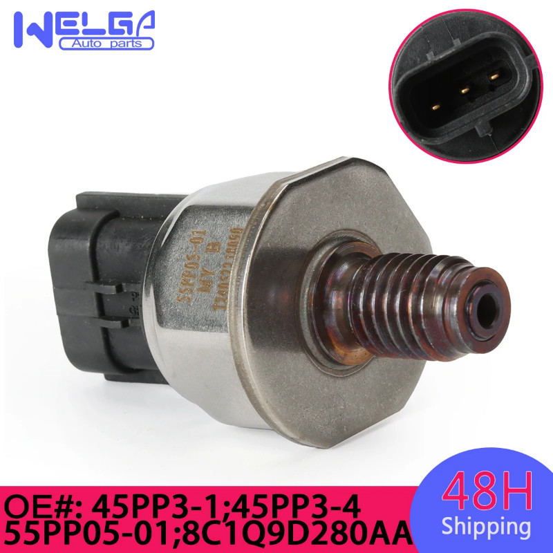 45PP3-1 45PP3-4 55PP05-01 Fuel Rail Pressure Sensor For Holden For Isuzu D-MAX For Nissan NP300 Pic