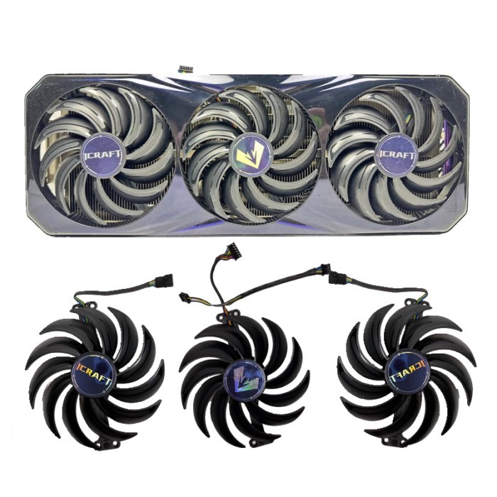 Ming Xuan 4080S 4080TI Gaming Heart กราฟิกการ์ดหม้อน้ําเครื่องถอดชิ้นส่วนเดิม Dual ม้วนควบคุมอุณหภูม