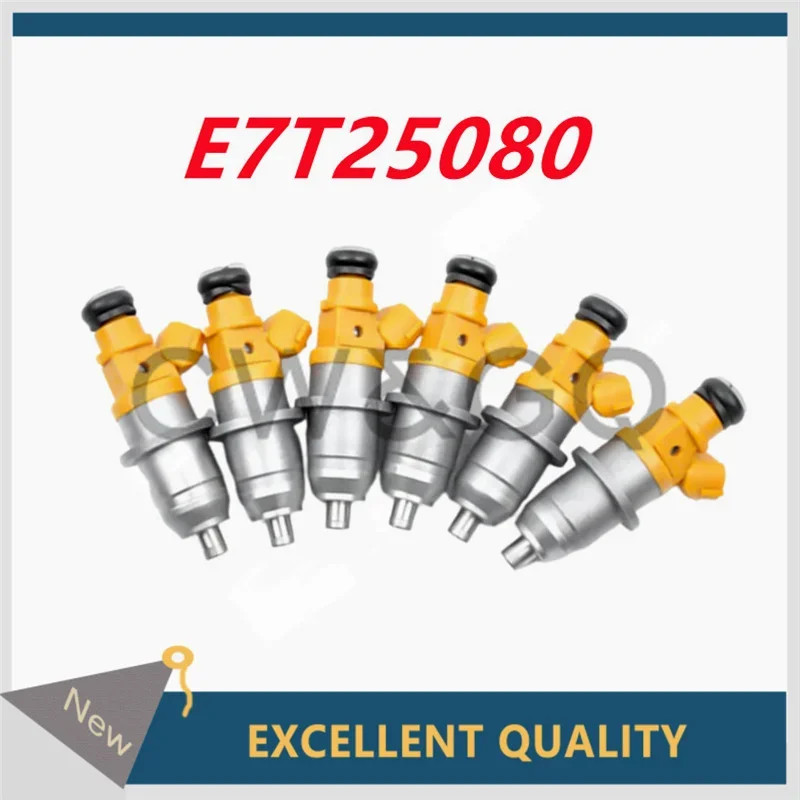 6x E7T25080 1465A011 MR560555 car Fuel Injector For Mitsubishi Pejero Yamaha Outboard HPDI 200 250