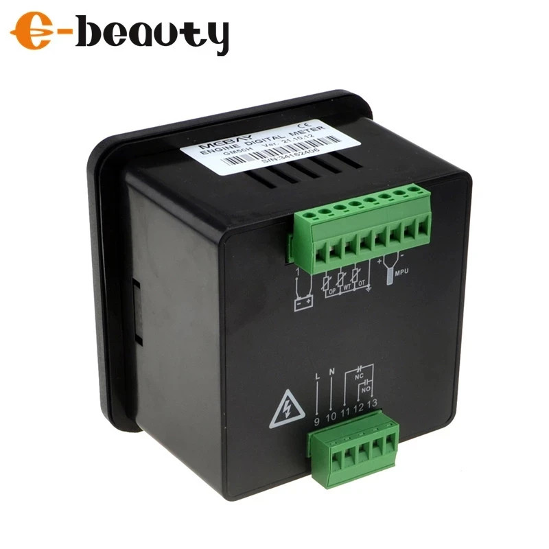 GM50H Mebay Digital Monitor High Water Temperature Gauge for Diesel Generator