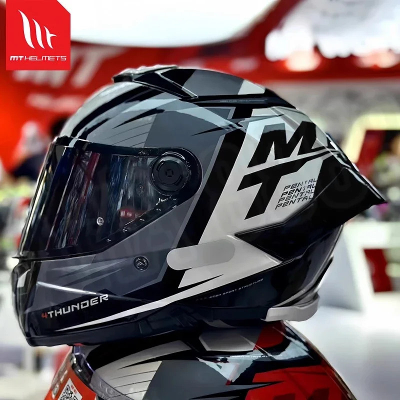 MT  ECE DOT Approved Retro Helmet THUNDER4 SV Motorcycle Full Helmet Men's and Women's Four Seasons
