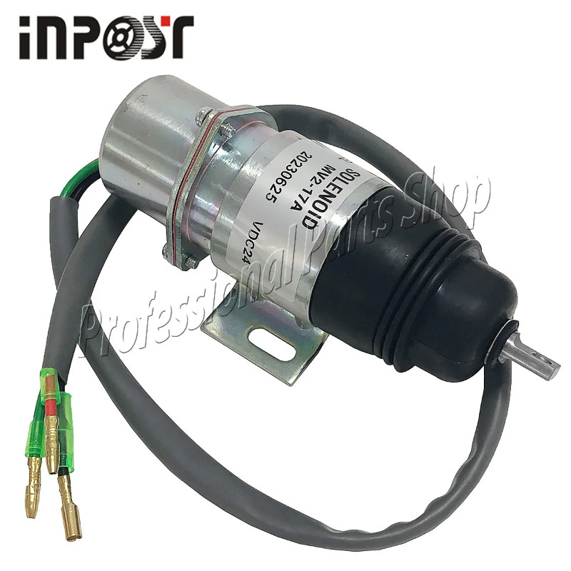 MV2-17A 24V Fuel Shutoff Solenoid 1819100520 for Aichi Lift with Isuzu Engine 4JG1 4JG2 6BG1 6BB1 4