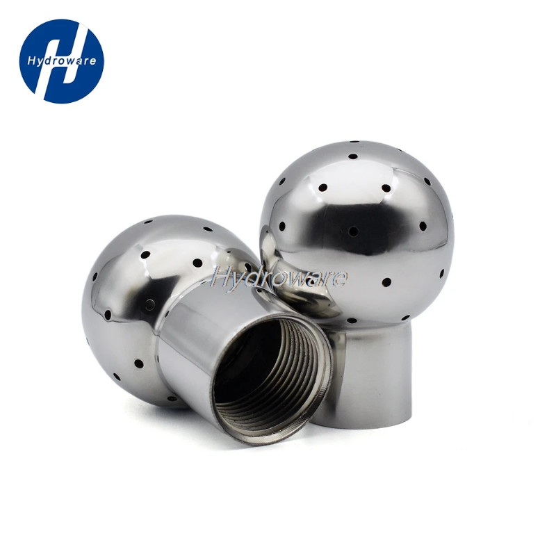 1/2 "3/4" 1 "1-1/4" 1-1/2 "2" SUS304 CIP Fixed Spray Ball BSPT/BSP Female Thread  Fitting for Tank