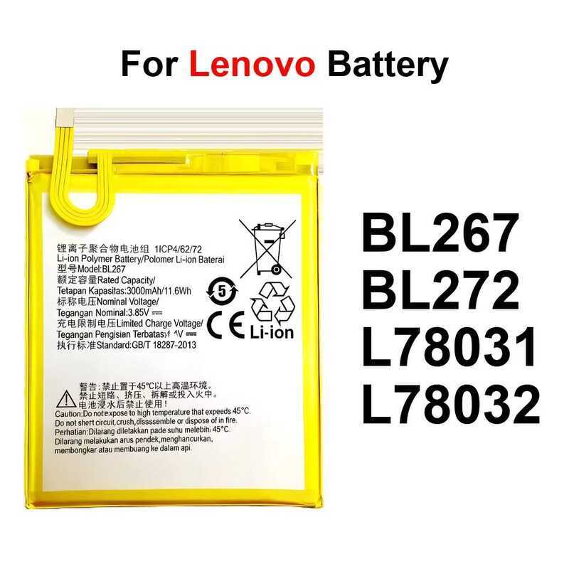 Mobile Phone Battery Stable BL267 BL272 L78031 3000-4000Mah For Lenovo Vibe K6 K33a42 K33a48 K33b36 