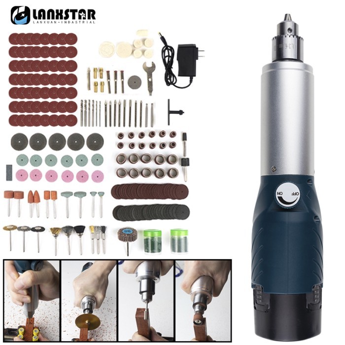 12V Cordless Drill Rechargeable Dremel Rotary Tool Lithium Battery Engraver Electric Mini Cutting G