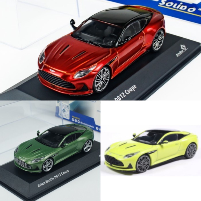 พร้อมสต็อก SOLIDO 1: 43 ASTON MARTIN ASTON MARTIN DB12 โมเดลรถอัลลอย