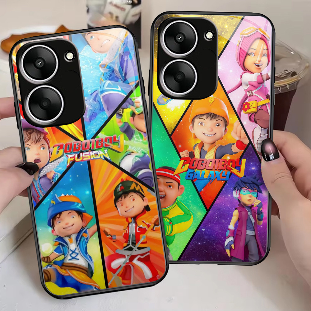 G-59 BoBoiBoy HD แก้วสําหรับ VIVO Y16 Y03t Y27S Y01 Y01A Y18 Y56 Y03 Y36 IQOO Z9X 5G กรณี