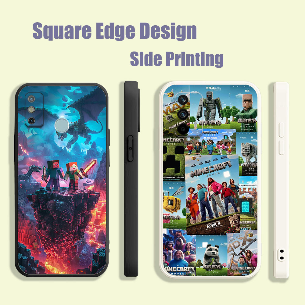 ปลอกสําหรับ Huawei Y9 Prime 2019 Y6 Y6s P40 P30 Lite ภาพยนตร์ Minecraft My World BOX08 เคสโทรศัพท์ขอ