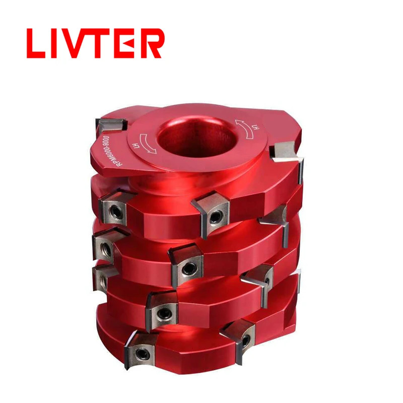 Helical wood planer spiral cutter head wood cutting tools cutter head light cutting woodworking spi