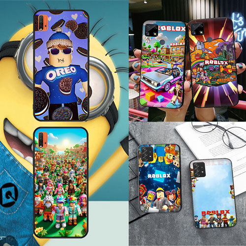 นุ่มสีดํา Huawei Y7 Y7 Prime Y9 Y9 Prime Nova 3 3i 4E roblox11 เคสโทรศัพท์