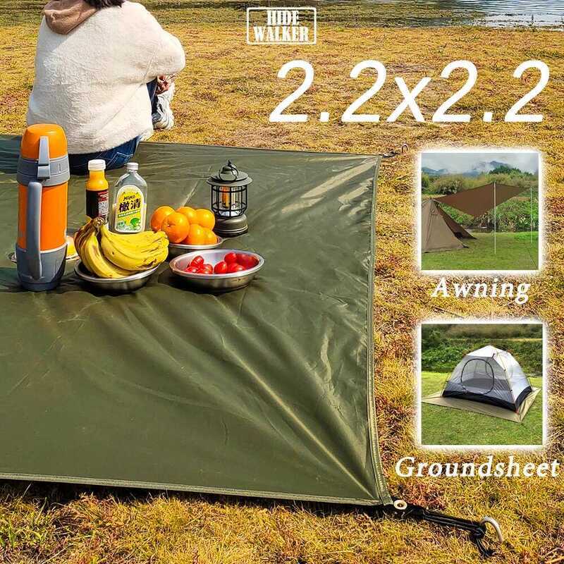 C Mini Tarp 2X2 Ultralight Camping Mat Waterproof Picnic Tent Ground S Multifunctional Tent Footpri