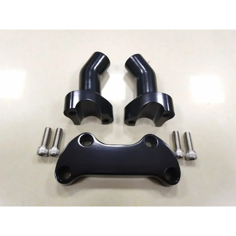 Motorcycle 4.5" Pullback Handlebar Risers Top Clamp For Harley 1" Bar Sportster 883 1200 Heritage S