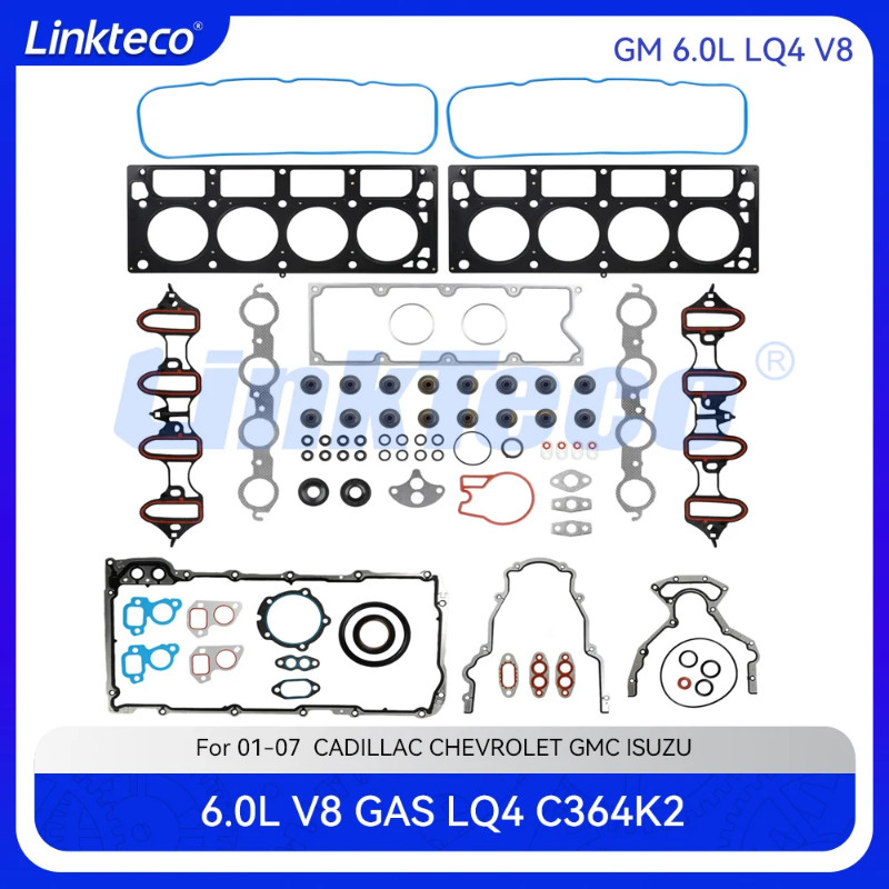 Engine part cylinder head full gasket set Fit 6.0 L V8 LQ4 For 01-07 6.0L CADILLAC ESCALADE CHEVROL