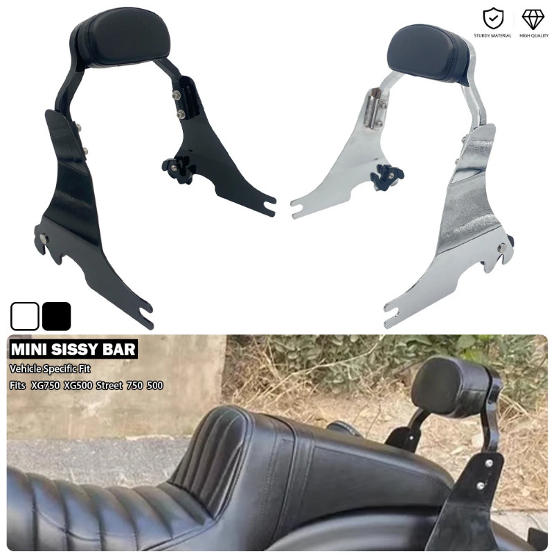 Mini Sissy Bar Detachables Passenger Backrest Fits For Harley Street 500 750 XG750 XG500 Street750