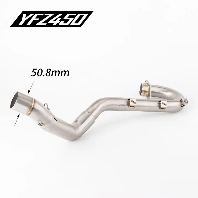Motorcycle ATV exhaust Head pipe For YAMAHA YFZ450R YFZ450X YFZ450RSE YFZ450REL YFZ450XSE 2009-2023