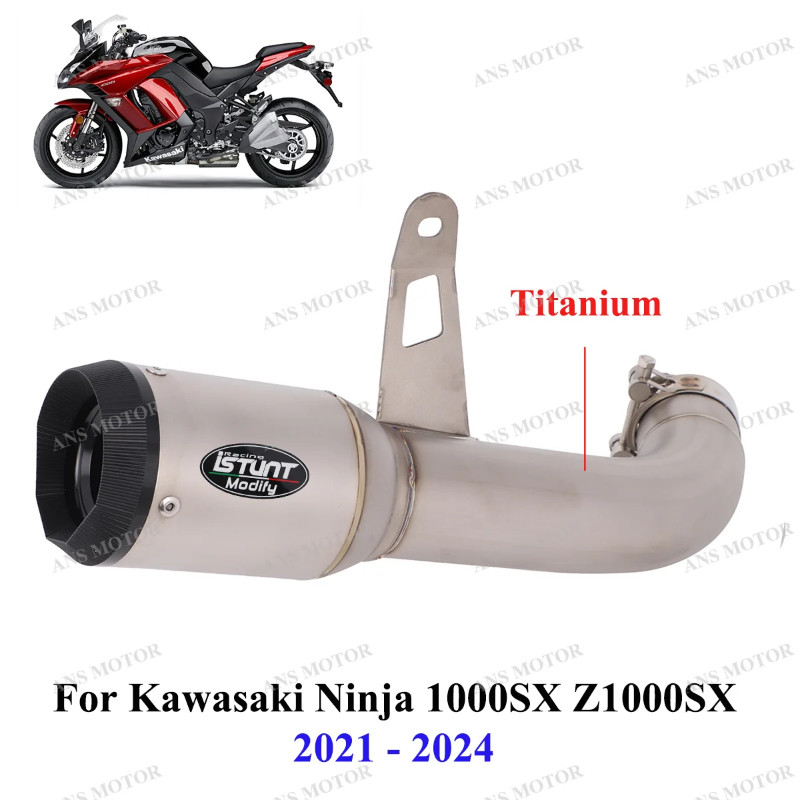 Slip On For Kawasaki Ninja 1000SX Z1000SX 2021-2025 Motocycle Exhaust Muffler Escape System 1000SX