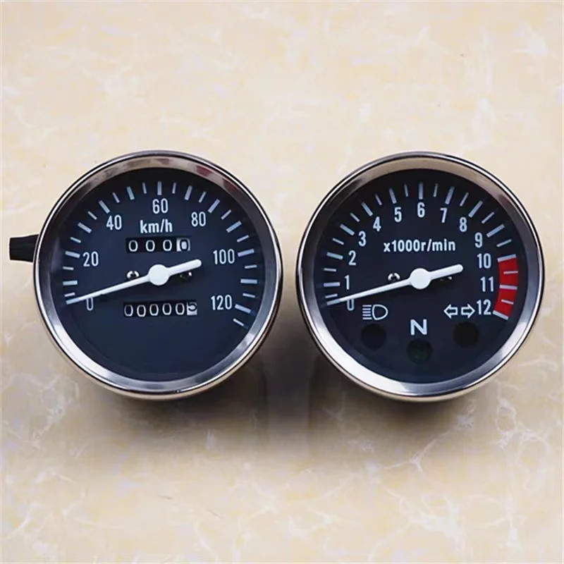 Motorcycle Speedometer Tachometer 12V idling meter Instrument For Suzuki HJ125 GN125 HJ GN 125 125c