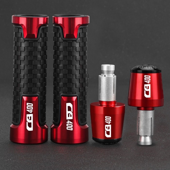 Motorcycle 7/8'' 22mm handlebar grip end handle bar grips FOR Honda CB400SF CB400SS CB400F CB400 CB