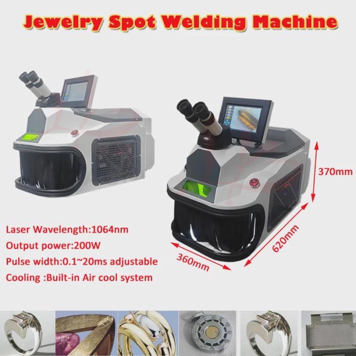 LY YAG Laser 200W Mini Touch Screen Control Jewelry Spot Welding Machine Micro Laser Soldering With