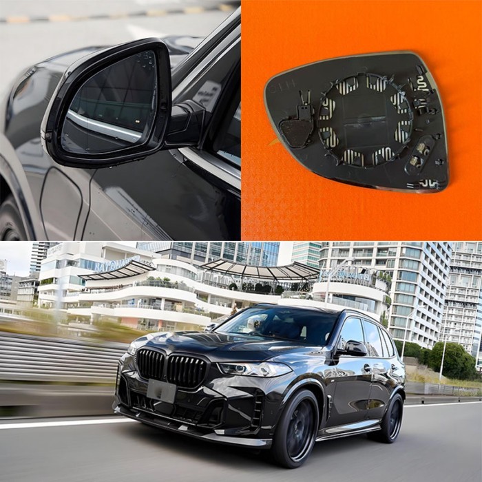 Blind spot rearview mirror lenses are suitable for BMW G05 G07 F98 F86 G02 rearview mirrors with bl