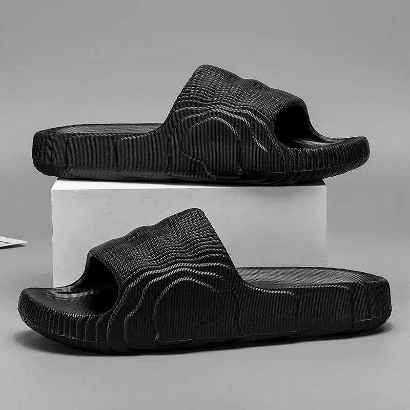 C Soft Home Slippers Couple Summer Indoor Skid Proof Bathroom Slippers Sandals Hotel Solid Color Me