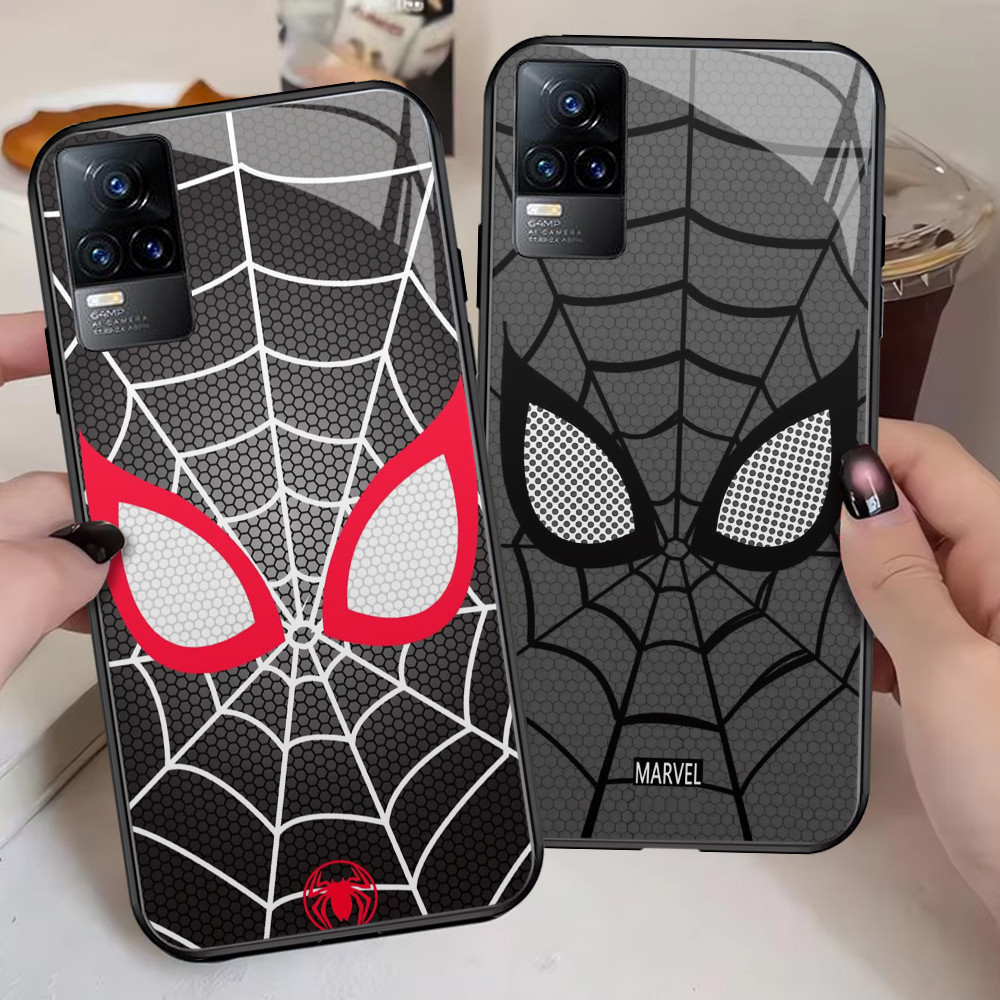 G-43 Spider-man HD Glass Casing สําหรับ VIVO Y53S Y02t Y02 Y31 V21S V21 Y52 V21E V20 Y51 Y02a 5G กรณ