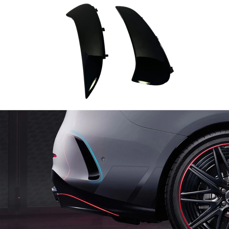 For Mercedes Benz W206 Sedan S206 Wagon C200 C220 C300 C43 C63 AMG 2021 2022 2023+ Rear Bumper Lip