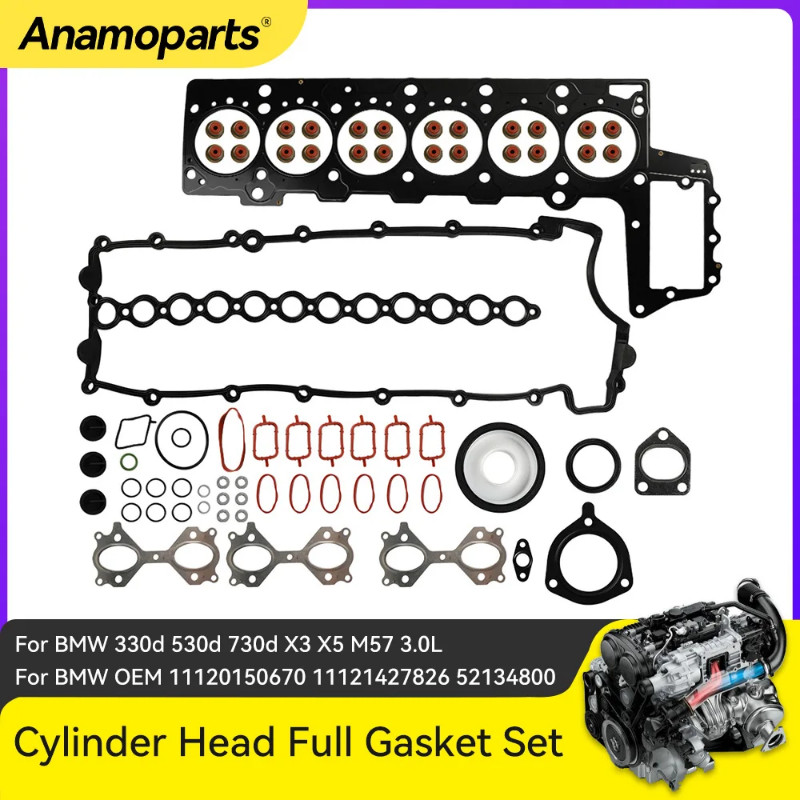 Engine Parts Overhaul Kit Full Gasket Set Fit 3.0 L M57 Diesel For BMW 330d 530d 730d X3 X5 E46 E60