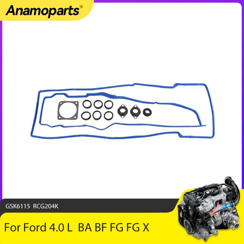 Engine Parts Rocker Cover Gasket Kit Fit 4.0 L L6 Gas For FORD FALCON BA BF FG FG X BARRA 182 190 1