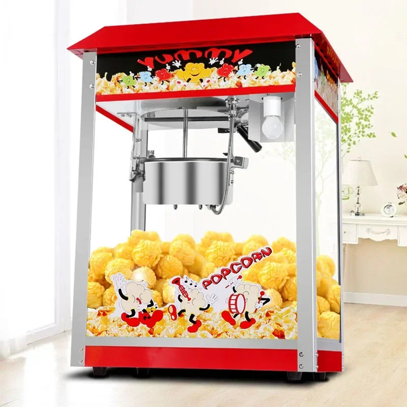 Commercial Popcorn Machine 1400W 220v Popcorn Maker Electric Heating Bud popcorn stall snack puffin