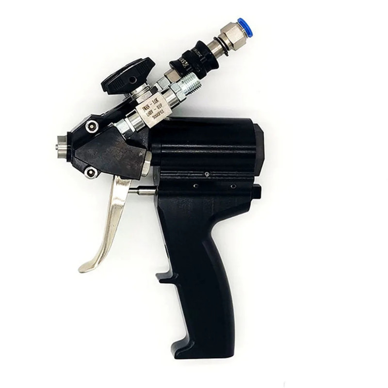 Polyurethane Foam Spray Gun Pneumatic High Pressure Coating Spray Gun Max.35Mpa 1-12kg/min 0.2-1.2M