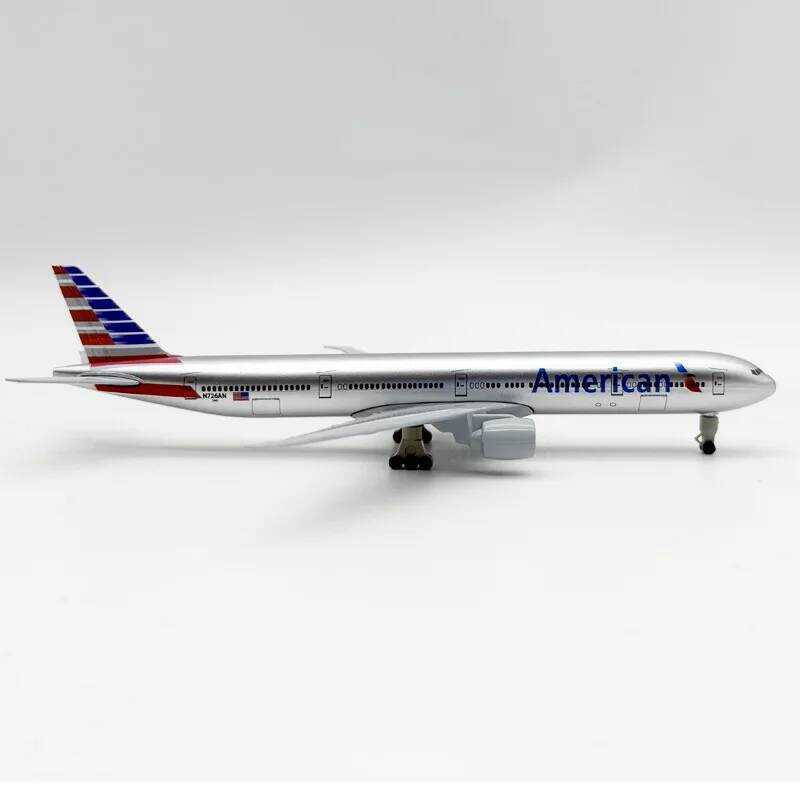 C B777 20Cm American Airways 777 Airpla With Landing Gear Alloy Metal Diecast Aircraft Model Toy Pl