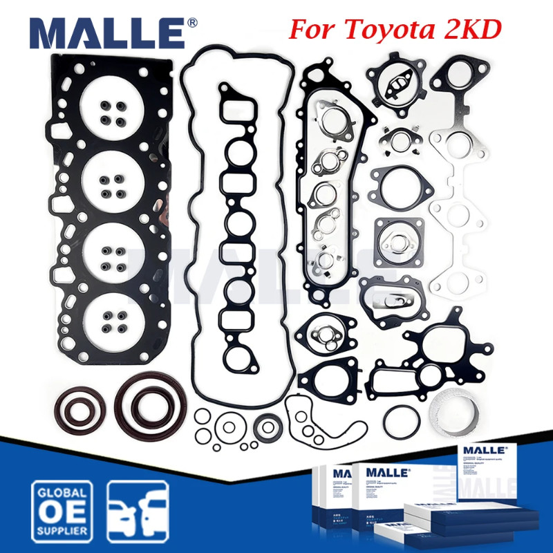 Engine Full Overhaul Gasket Kit For Toyota Hilux Hiace Cruiser Diesel 2KD 2KD-FTV 2KDTE Auto Parts