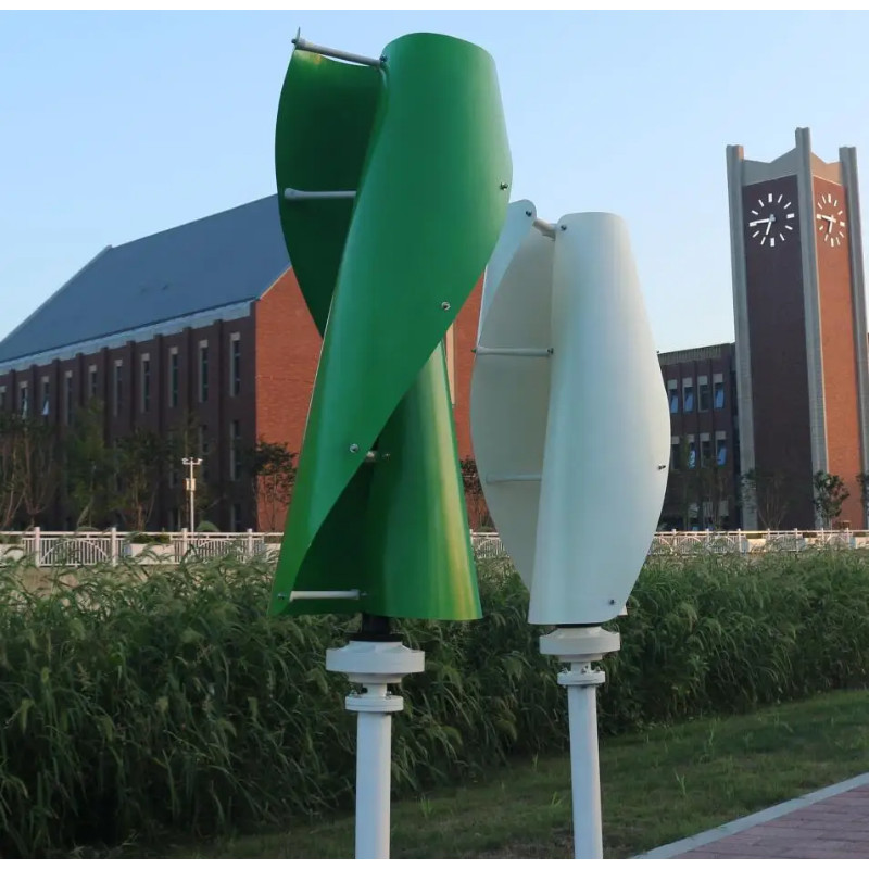 10KW 8KW 6KW 4KW 12V/24V/48V Lantern 2Blades Wind Turbine Vertical Axis Energy Power & Inverter For