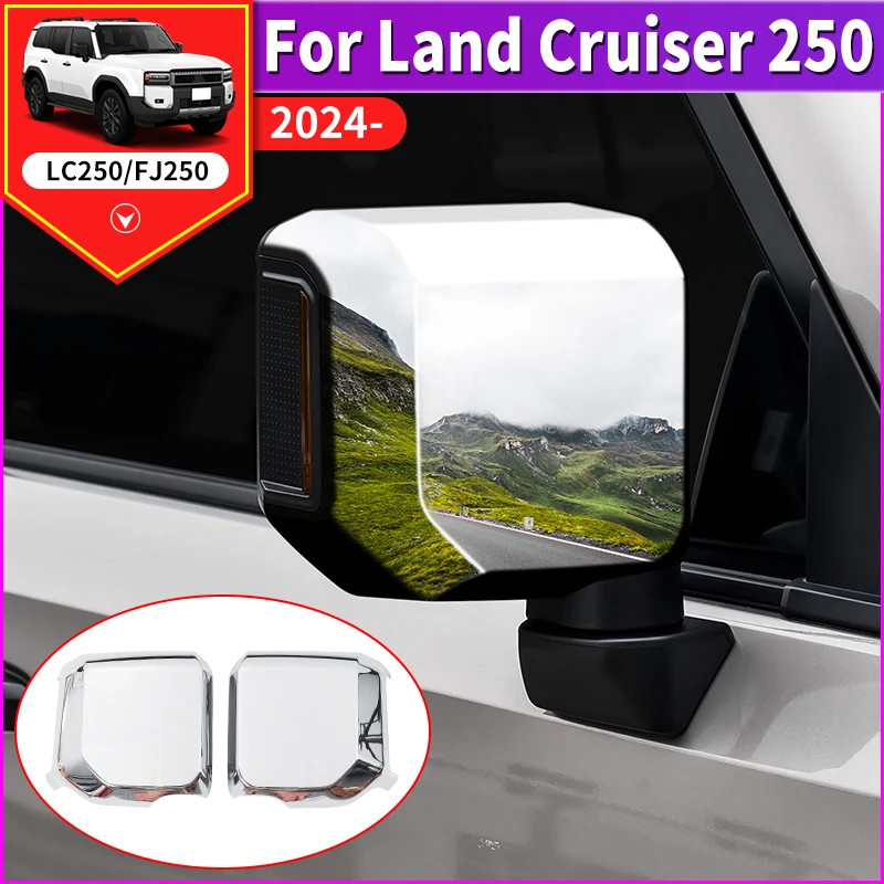 For 2024 Toyota Land Cruiser 250 1958 Rearview Mirror Covers Prado LC250 FJ250 Exterior upgrade Acc