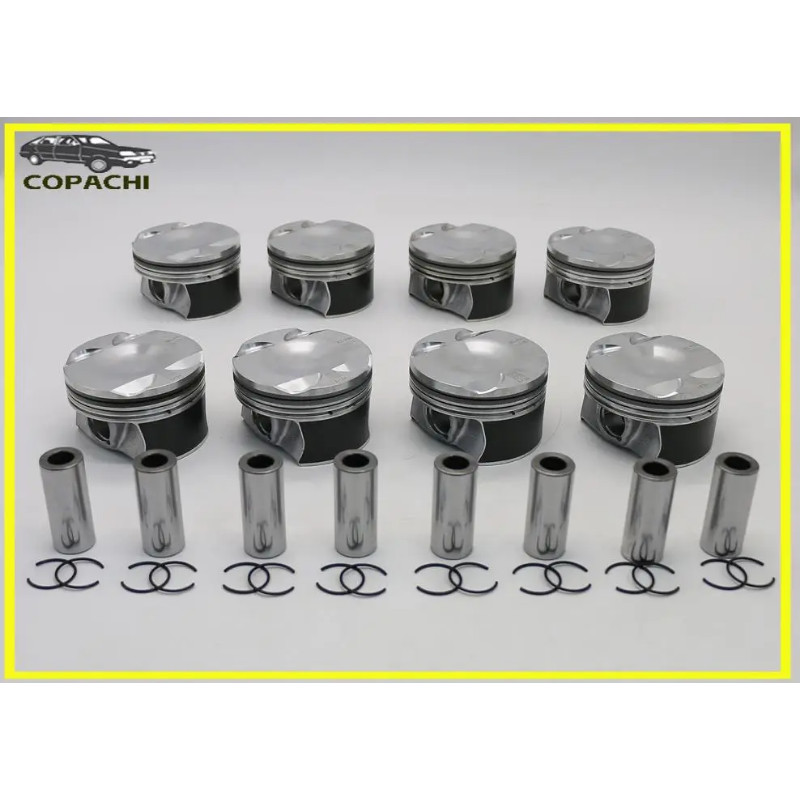 8pcs Engine Piston&Rings Set For G550 C63 E63 S AMG M177 4.0T 1770300900 1770300800 Engine Car Acce