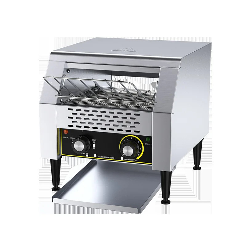 Fully Automatic Electric Commercial Burger Machine With Conveyor Hamburger Bun Toaster Conveyor Bel