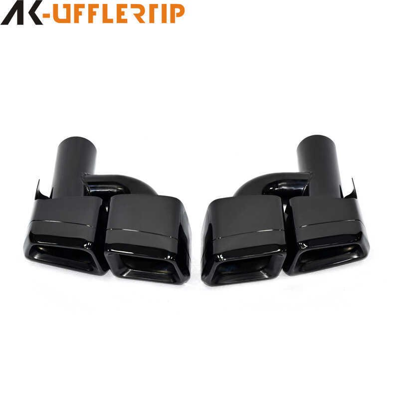 เหมาะสําหรับ Mercedes-Benz W204C-Class E-Class W212W204 ท่อไอเสียดัดแปลงหางคอ C63E63CLS ปากสแควร์หาง