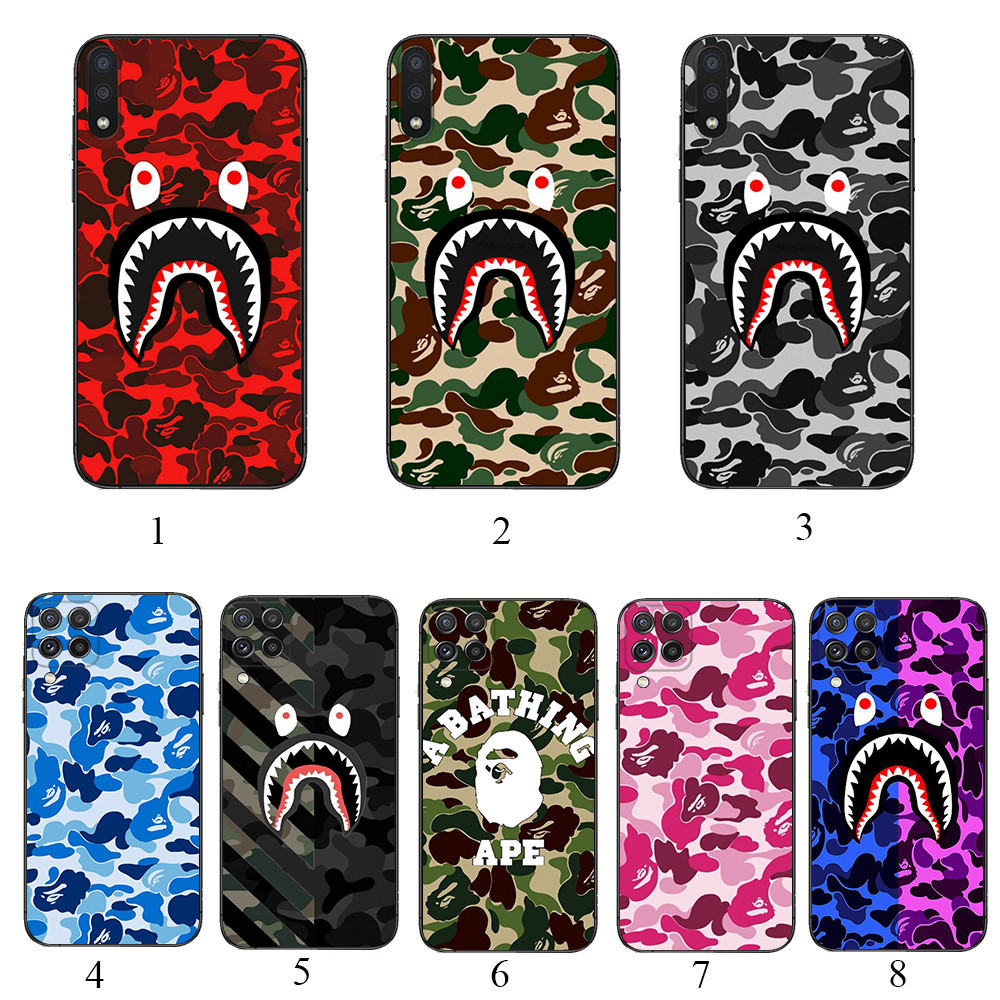 Samsung S30 Plus Ultra S24 Fe Plus Ultra S25 Pro Ultra edge A25 161MM F8 bape camo เคสโทรศัพท์สีดําน