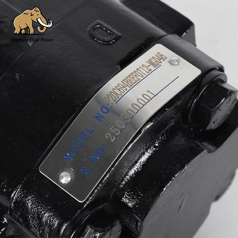 OEM Quality Hydraulic Pump Parker Gear Pump P20 Series P20C694BEEF0712-MG046 for Construction Machi