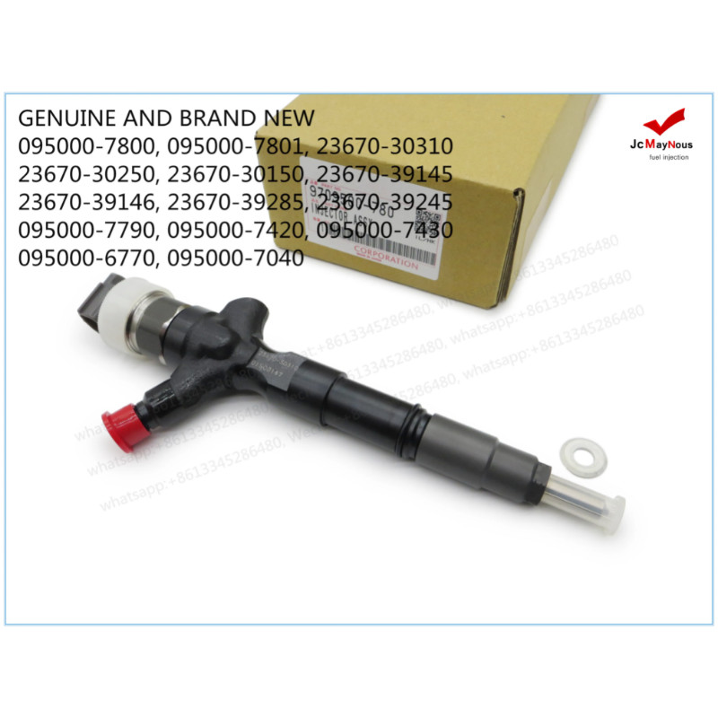 GENUINE AND BRAND NEW DIESEL FUEL INJECTOR 095000-7800, 095000-7801, 23670-30310, 23670-30250, 2367
